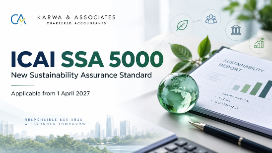 ICAI SSA 5000 sustainability assurance standard applicable from April 2027