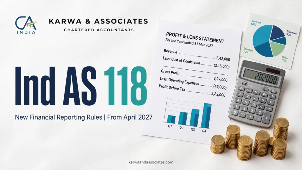 Ind AS 118 new financial reporting rules from April 2027