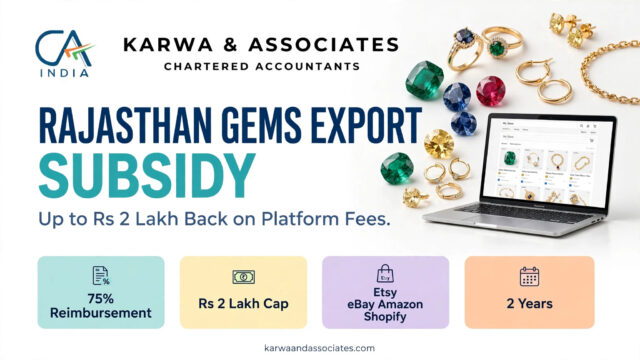 Rajasthan gems export subsidy